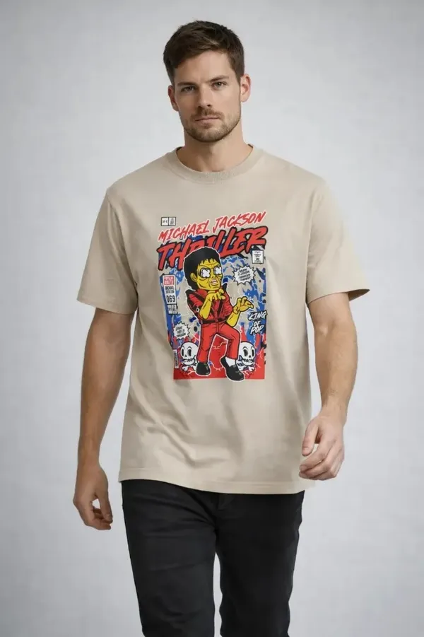 Beige_French_Terry_Thriller_Graphic_Print_T-Shirt_For_Men