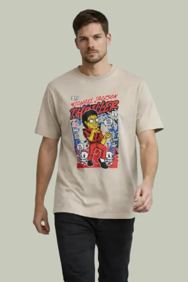 Beige_French_Terry_Thriller_Graphic_Print_T-Shirt_For_Men