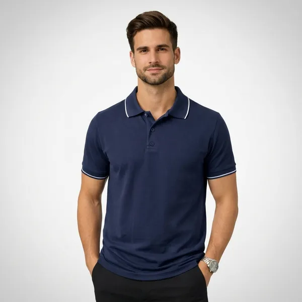 Navy_Blue_Cotton_Premium_Tipped_Polo_T-Shirt_For_Men
