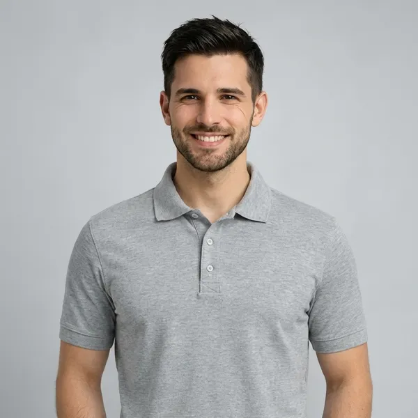 Grey_Cotton_Premium_Slim_Fit_Polo_T-Shirt_For_Men