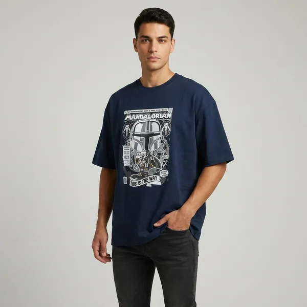 Navy_Blue_French_Terry_Oversized_Graphic_Print_T-Shirt_For_Men