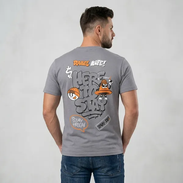 Grey_French_Terry_Round_Neck_Graphic_Print_T-Shirt_For_Men