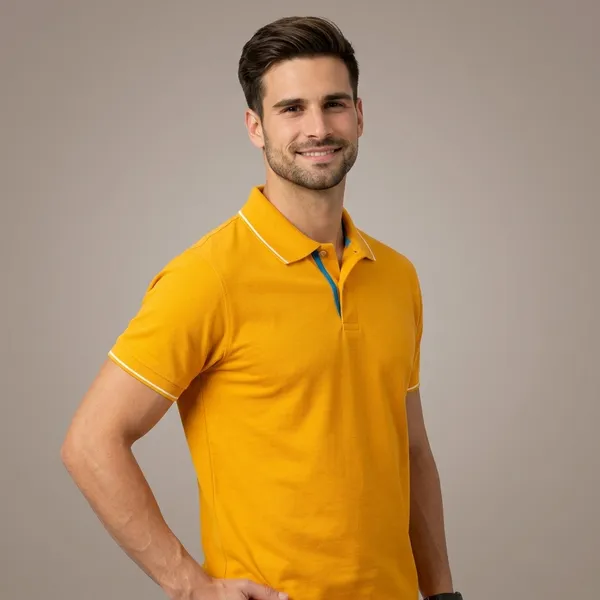 Yellow_Cotton_Premium_Tipped_Collar_Polo_T-Shirt_For_Men