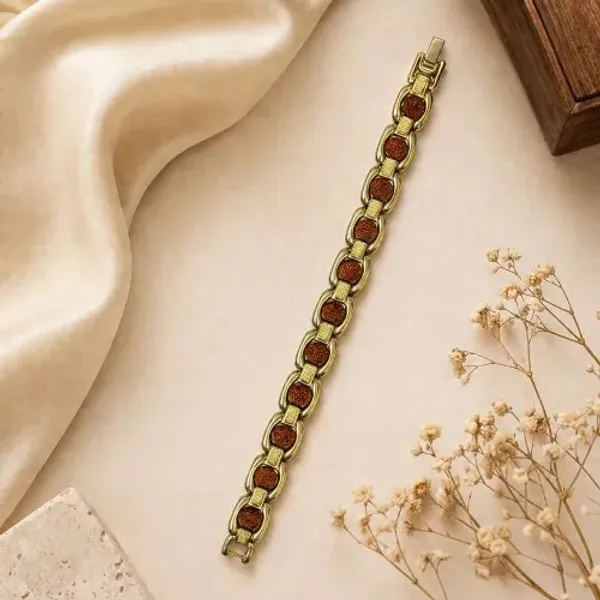 Gold_Plated_Rudraksha_Bracelet