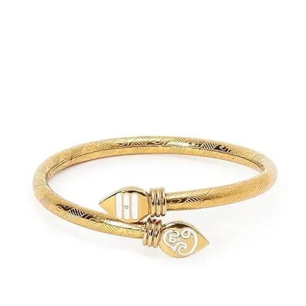 Gold_Textured_Bypass_Bangle_with_Decorative_Clasp