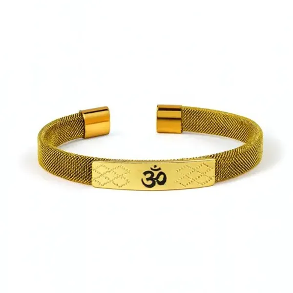 Golden_Om_Symbol_Bracelet_-_Pack_of_2
