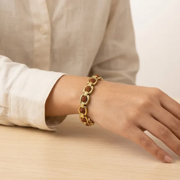 Gold_Plated_Rudraksha_Bracelet