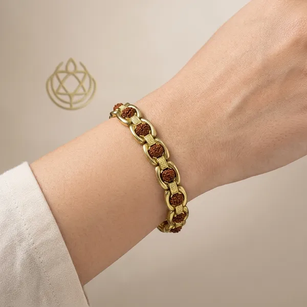 Gold_Plated_Rudraksha_Bracelet