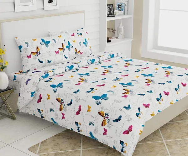 Premium_Flat_Cotton_300_TC_Queen_size_Bedsheet_(Buy_1_Get_1_Free)
