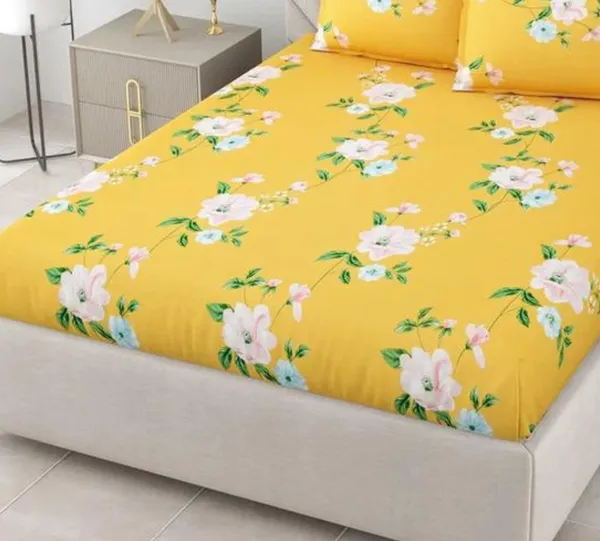 Premium_Flat_Cotton_300_TC_Queen_size_Bedsheet_(Buy_1_Get_1_Free)