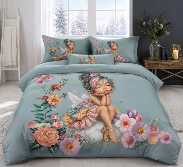 7D_Premium_Cute_Girl_Printed_Cotton_Queen_size_Bedsheet_with_2_Pillow_covers_