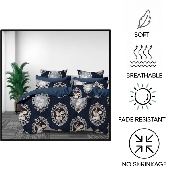 Premium_Cotton__King_size_Elastic_Fitted_Bedsheet_with_2_Pillow_covers_(Buy_1_Get_1_Free_)