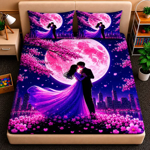 7D_Digital_Printed_Purple_Home_Collective_Cotton_Double_Bedsheet_With_2_Pillow_Covers_(20*30_Inches)_For_Home_Bedroom