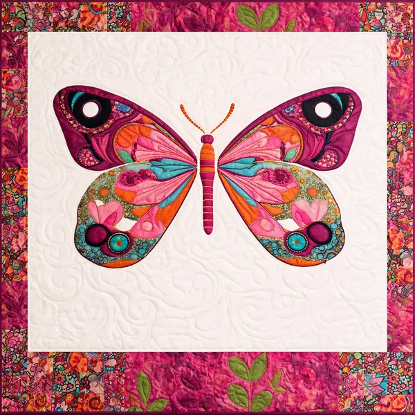 7D_Digital_Red_Butterfly_Queen_size_Bedsheet_(Buy_1_Get_1)