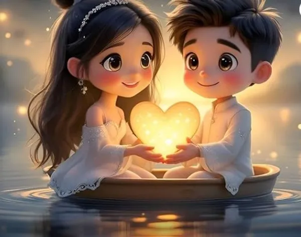 7D_Digital_Romantic_Couples_Queen_size_Bedsheet_(Buy_1_Get_1)