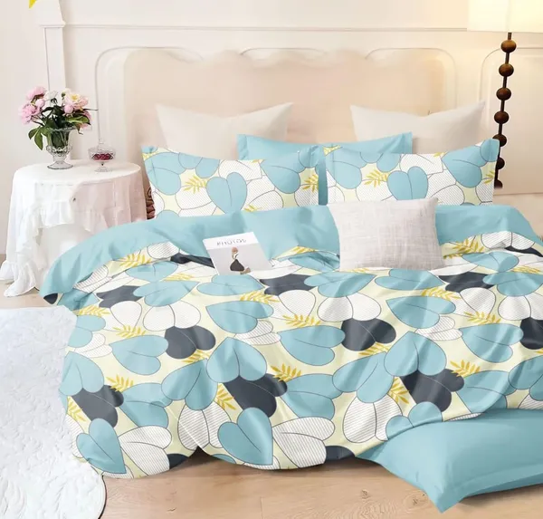 Premium__Elastic_Fitted_Bedsheets_with_2_Pillow_cover_(Buy_1_Get_1_Free_)