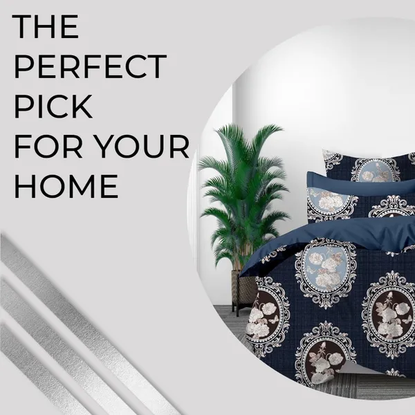Premium_Cotton__King_size_Elastic_Fitted_Bedsheet_with_2_Pillow_covers_(Buy_1_Get_1_Free_)
