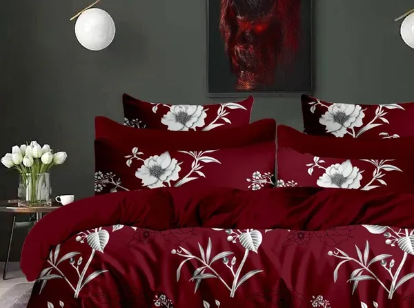 Premium_Cotton__King_size_Elastic_Fitted_Bedsheet_with_2_Pillow_covers_(Buy_1_Get_1_Free_)