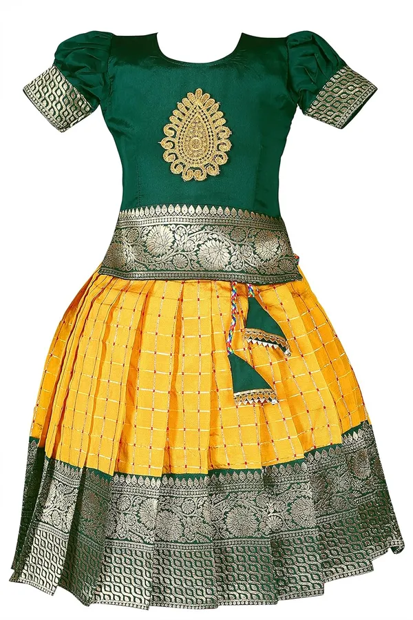 Girls_Taffeta_Silk_Lehenga_Choli