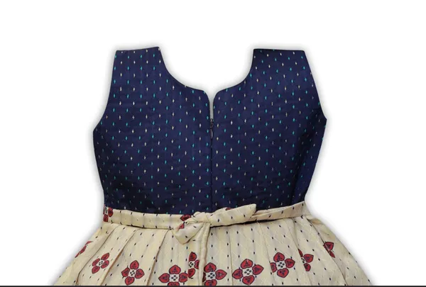 Girls_Jacquard_Silk_Frock_Dress