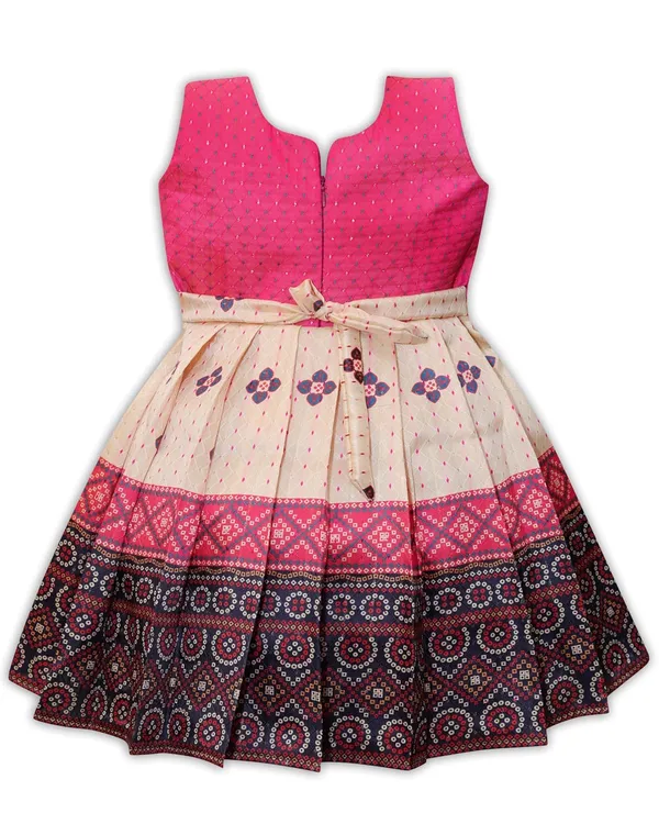 Girls_Jacquard_Silk_Frock_Dress