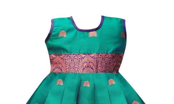 Girls_Jacquard_Silk_Lehenga_Choli