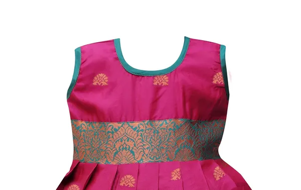 Girls_Jacquard_Silk_Lehenga_Choli