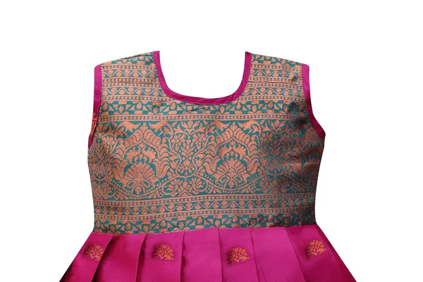 South_Indian_Pattu_Pavadai_Lehenga_Choli_For_Baby_Girls