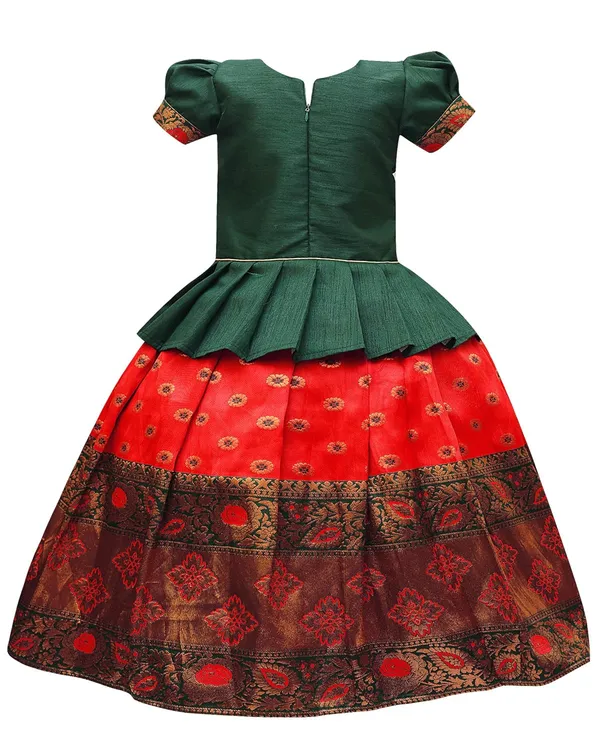 Girls_Jacquard_Lehenga_Choli_Dress