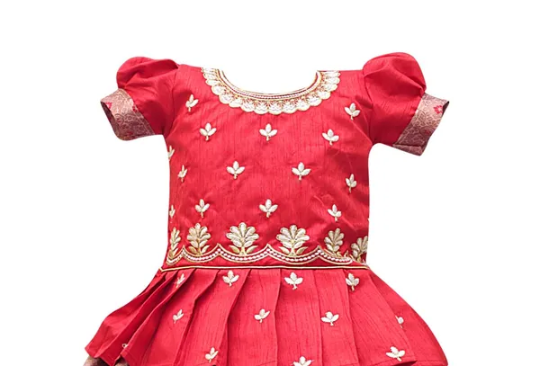 Girls_Cotton_Jacquard_Lehenga_Choli