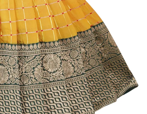 South_Indian_Pattu_Pavadai_Silk_Frock_For_Baby_Girls
