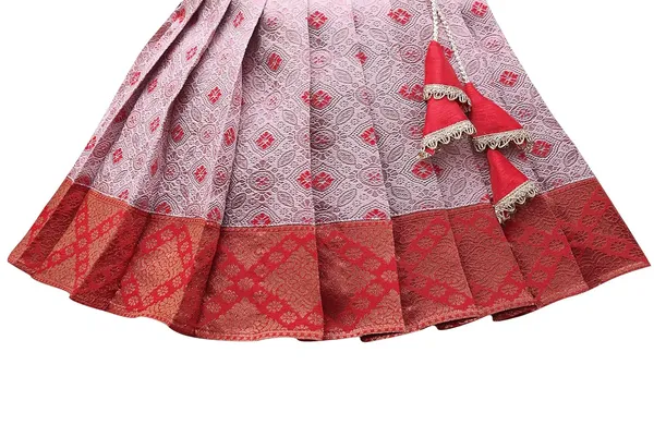 Girls_Jacquard_Silk_Frock_Dress