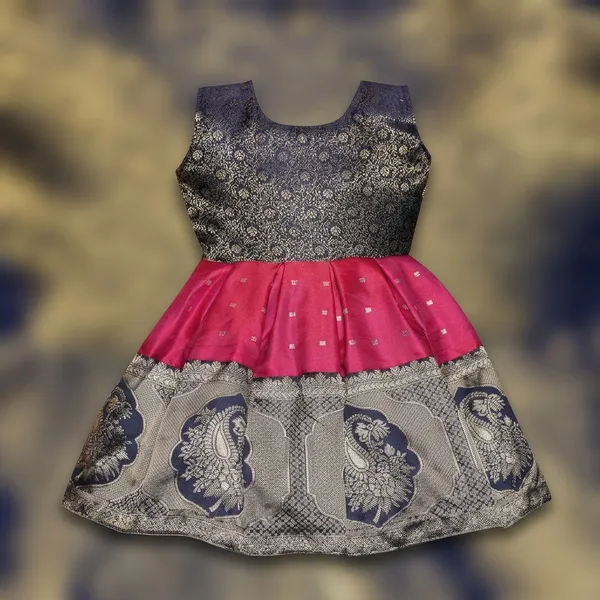 Baby_Girls_Pattu_Pavadai_Frock_Dress