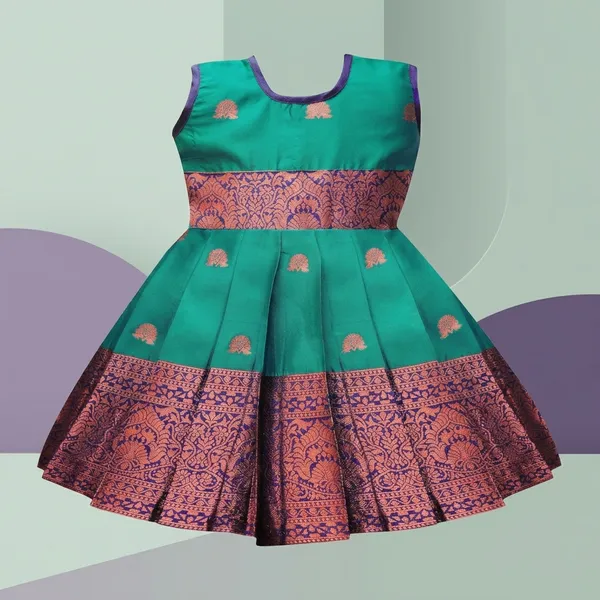 Girls_Jacquard_Silk_Lehenga_Choli