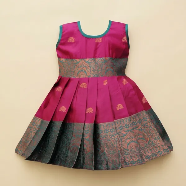 Girls_Jacquard_Silk_Lehenga_Choli
