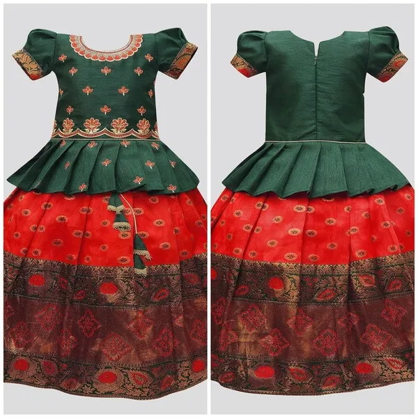 Girls_Jacquard_Lehenga_Choli_Dress