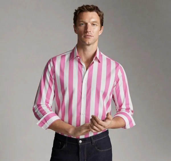 Pink_And_Green_Cotton_80%_With_Polyster_20%_Regular_Fit_Shirt_For_Men_Pack_Of_2