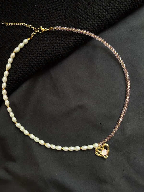 Beaded_Pearl_Heart_Pendant_Necklace_For_Women
