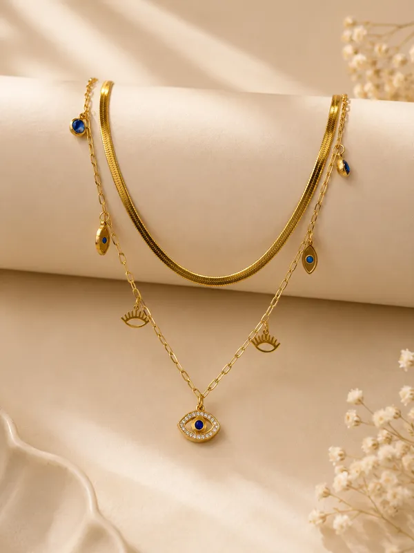 LEYANA_Evil_Eye_Layered_Snake_Chain_Necklace