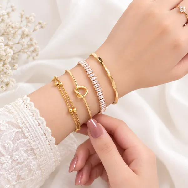 LEYANA_4-Piece_Gold_Plated_Layered_Bracelet_Set_for_Women