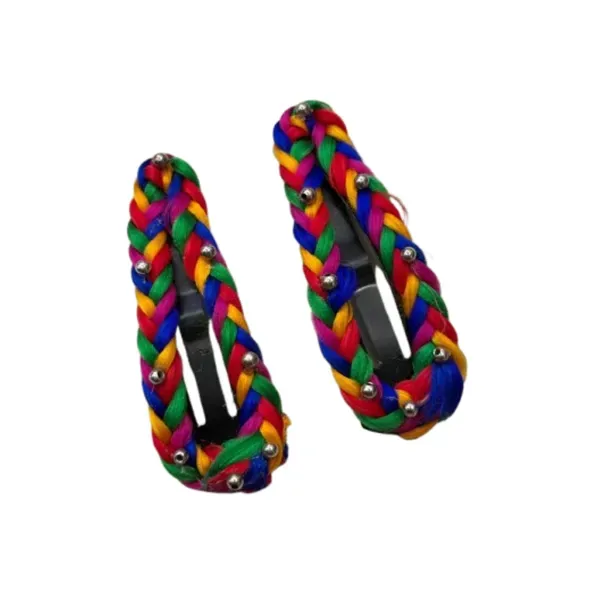 Multicolour_Metal_Hair_Snap_Clip_With_Multicolour_Braided_Fabric_Cover