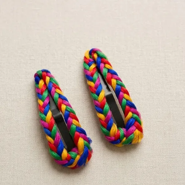 Rainbow_Multicolour_Braided_Hair_Clips_For_Girls_Set_Of_2