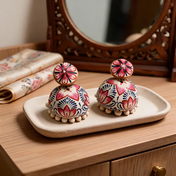 Multicolour_Terracotta_Handpainted_Floral_Jhumka_Earrings_For_Women