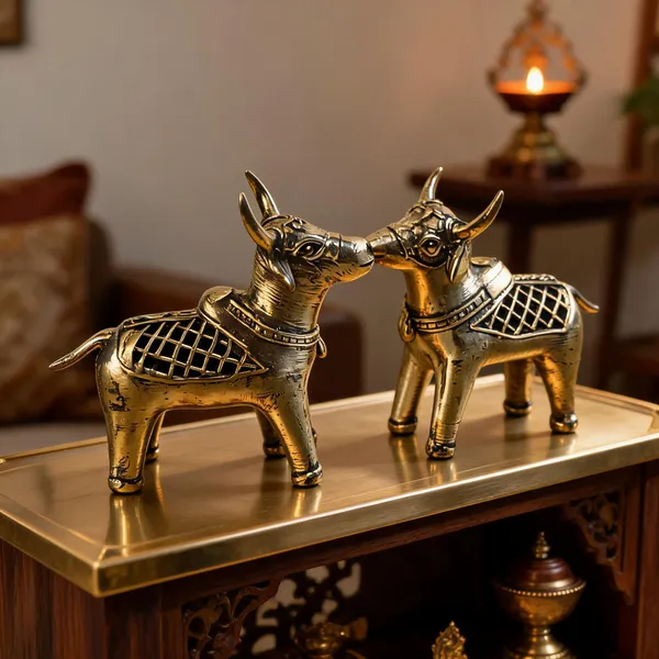 Brass_Antique_Finish_Dokra_Nandi_Bull_Figurine_Set_Of_2