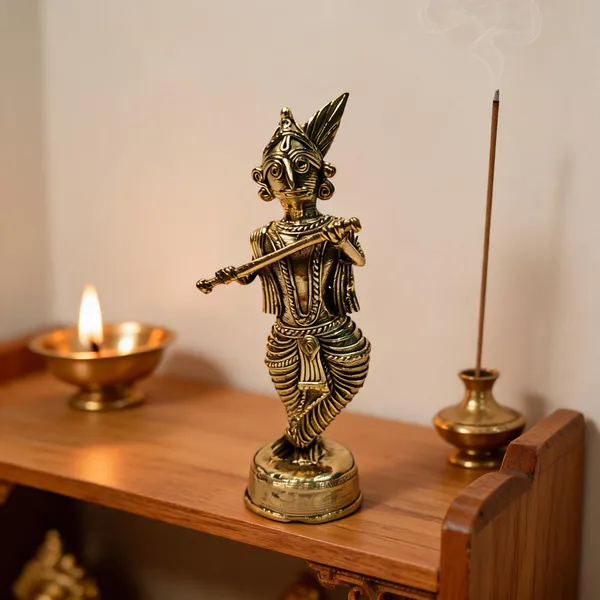 Brass_Dokra_Krishna_Playing_Flute_Idol_Figurine