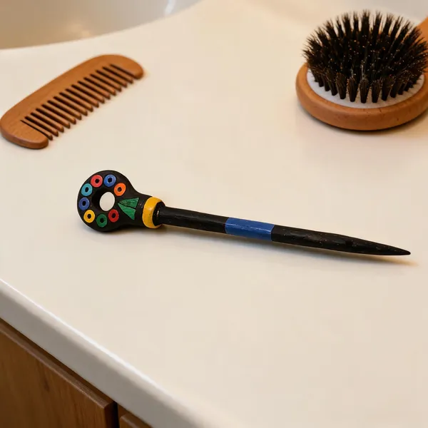 Multicolour_Terracotta_Hand_Painted_Decorative_Hair_Pin