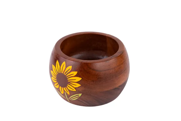 Brown_Wooden_Sunflower_Hand_Painted_Round_Bowl