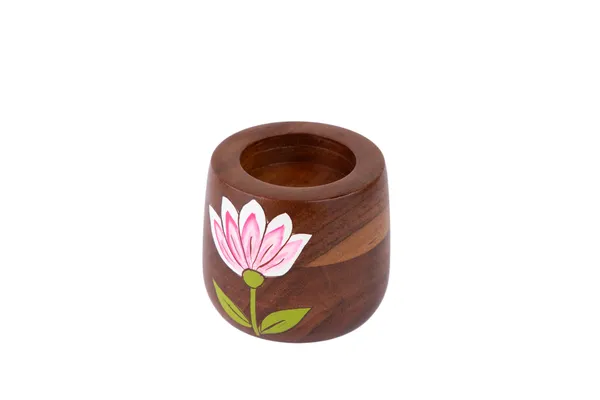 Wooden_Hand_Painted_Pink_Lotus_Flower_Decorative_Candle_Holder