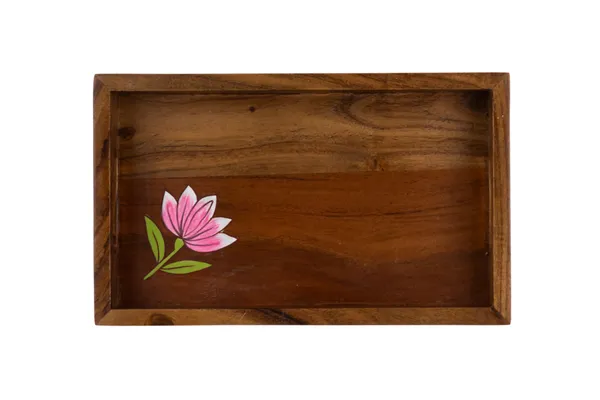 Wooden_Serving_Tray_Set_With_Pink_Lotus_Floral_Design