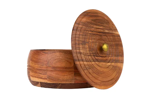 Wooden_Round_Roti_Box_With_Brass_Knob